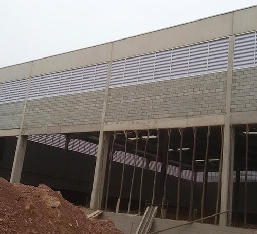 Instalação de Venezianas Industriais em Atibaia 2014